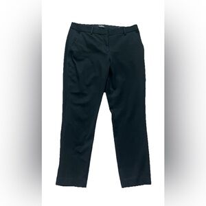 Express Columnist Ankle Pant 10R Black Mid Rise (0624)